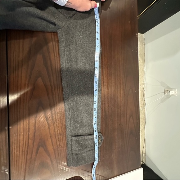 Thread & Supply Women’s Small Charcoal Gray Wool Blend Peacoat Winter Outerwear - Picture 7 of 7